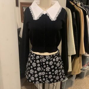 Grave Girls Wednesday Addams Lace Cardigan